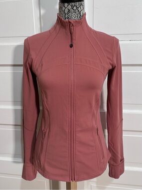 Lululemon Define Jacket *Luon Size 8 Pink Clay Flattering Fit $138